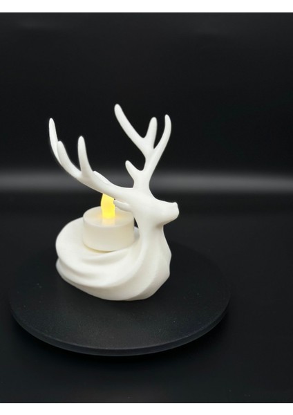 Beyaz 3D Geyik Figürlü Mini Takı Standı, Şık ve Fonksiyonel Aksesuar. modelleri