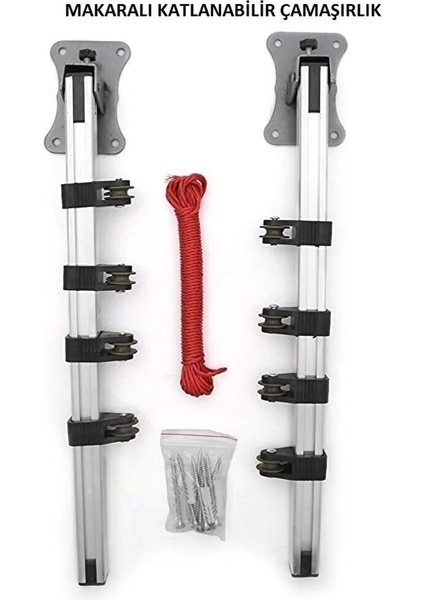 Gri Renkli Duvara Monte Katlanabilir Metal Çamaşır Kurutma Askısı fırsatları