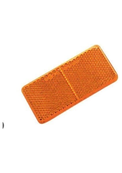 Dikdörtgen Kedı Gözü Yapışma Kırmızı