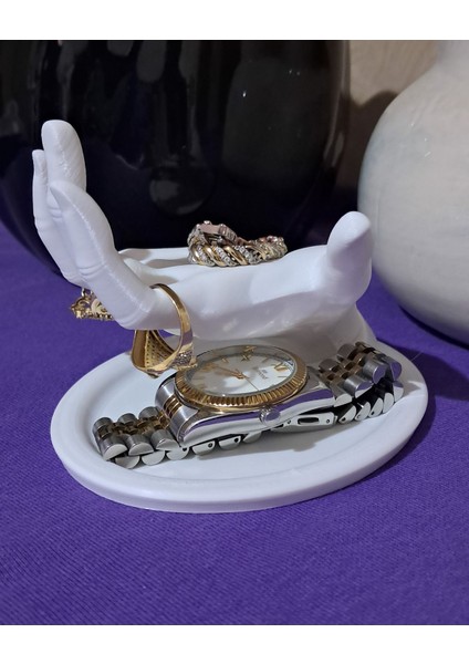 Beyaz Takı Sergileme Standı, Şık ve Kullanışlı Tasarım, Düzenli Saklama Için Ideal