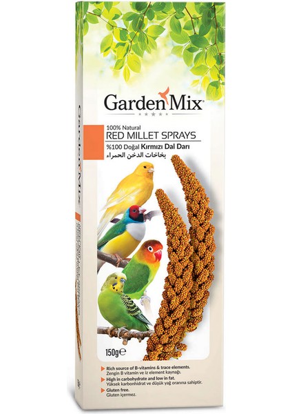 Gardenmix Platin Kırmızı Dal Darı Lzwdr