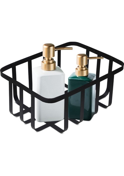 Şık Çok Amaçlı Banyo Organizer Sepet 22X17 Cm, Gri fiyatları