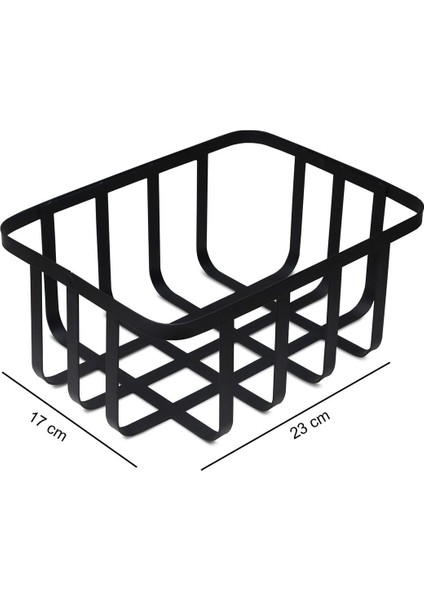 Şık Çok Amaçlı Banyo Organizer Sepet 22X17 Cm, Gri fırsatları