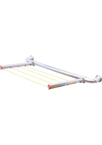 Gri Alüminyum Küpeşte ve Çamaşır Askısı, Dayanıklı ve Şık Tasarım