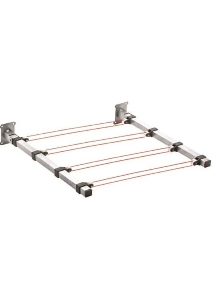 Duvara Monte Metal Katlanır Çamaşır Askısı, Mavi, Pratik ve Dayanıklı