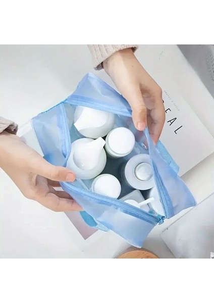 Şeffaf Makyaj, Araba ve Valiz Düzenleyici 5'li Set, Pembe Renkli, Şık ve Kullanışlı. fırsatları