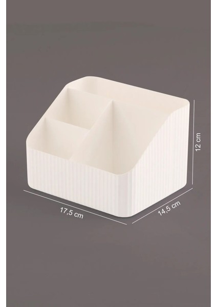 Şık ve Kullanışlı Makyaj Düzenleyici Kutu, Beyaz Renk, Pratik Kozmetik Saklama Çözümleri fiyatları
