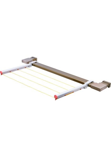 Ayarlanabilir Alüminyum Cam Balkon Çamaşır Askılığı 25X60–30X80 Gri Renk fiyatları
