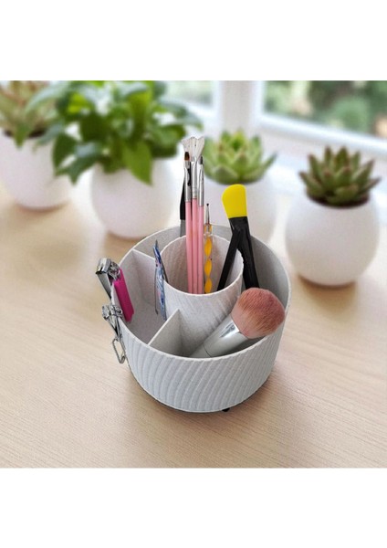 Şık Beyaz Makyaj Düzeni Organizeri, Pratik ve Estetik Saklama Çözümü fiyatları