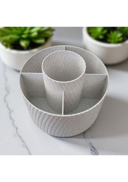 Şık Beyaz Makyaj Düzeni Organizeri, Pratik ve Estetik Saklama Çözümü