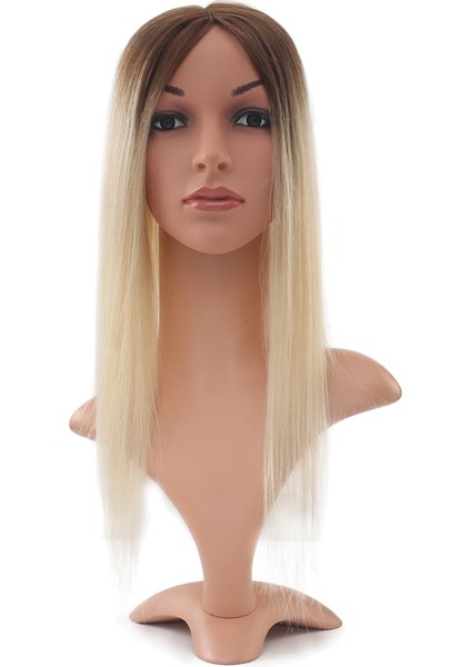 Kahverengi Beyaz Platin Ombreli Baby Taban Tepelik 13X14 cm