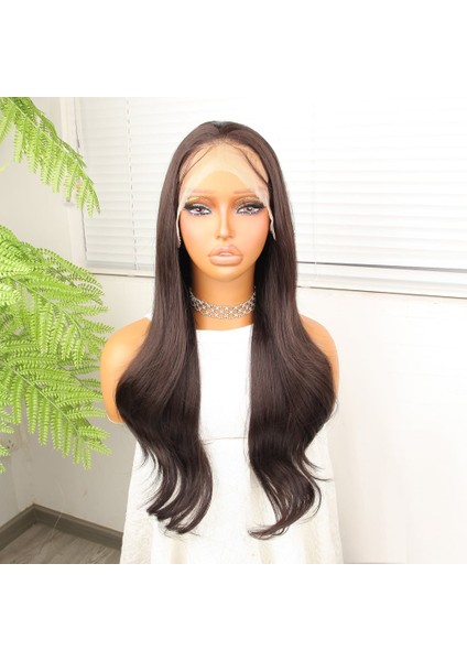 Kahve Karamel Fiber Sentetik Hafif Dalgalı Tül Peruk