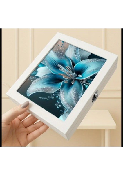 Aynalı, Çizimli Takı Kutusu ve Düzenleyici, Şık Beyaz Tasarım modelleri