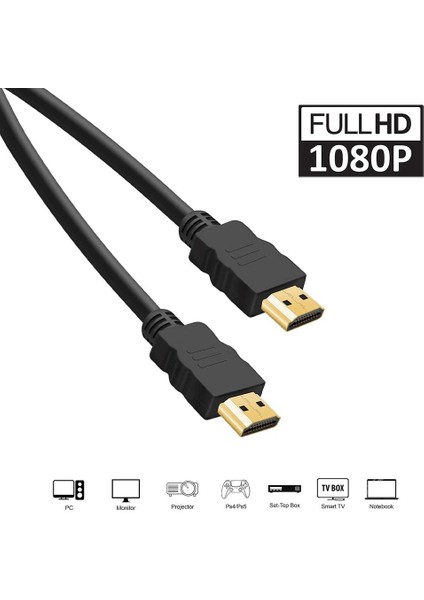 1.8 Metre Hdmı Kablo - V1.4b - Full Hd 3d 1080p 144hz - Görüntü, Ses Ve Internet Aktarım Premium Hdmı Kablosu fırsatları