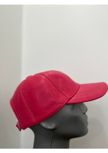 Unisex Hakiki Deri Pembe Cırt Cırtlı Şapka – Ayarlanabilir Spor & Şık Tasarım (57-59 cm ) Arkadan ayarlanabilir fırsatları