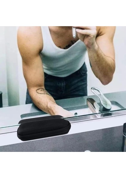 Siyah Tıraş Çantası, Seyahat ve Günlük Kullanım Için Koruyucu Kılıf