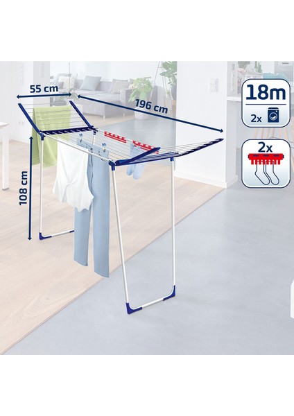 Çok Renkli Solid Maxx Pegasus Çamaşır Kurutucu 180, Hijyen ve Konfor Sağlar indirimleri