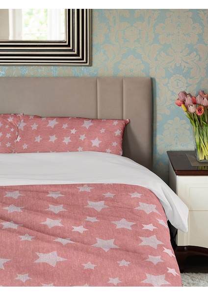 Tek Kişilik Lastikli Çarşaflı Nevresim Takımı