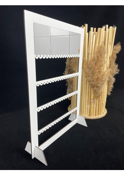 Ahşap Aynalı Küpe ve Takı Sergileme Standı, Şık ve Kullanışlı Tasarım fırsatları