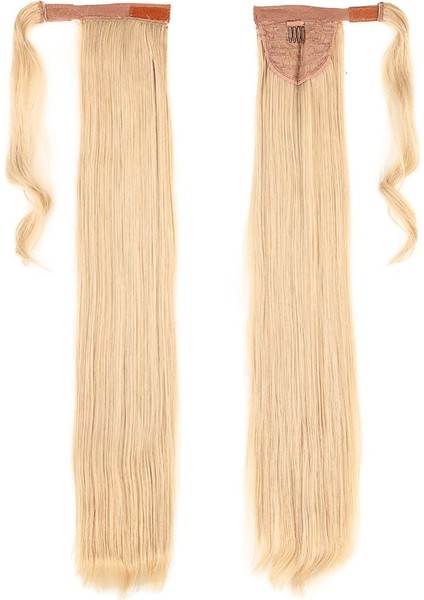 Bağlamalı Düz At Kuyruğu / Balköpüğü Beyaz Platin Röfleli