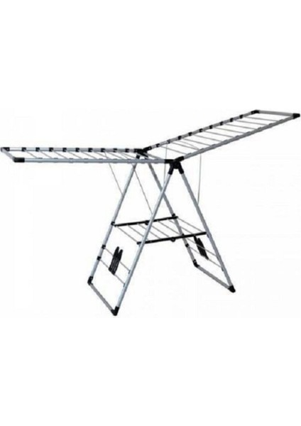 Geniş Kalın Borulu Mandallık ve Çorap Askısı, Gri Renk, Pratik Kurutma Çözümü