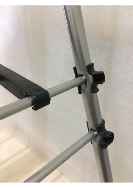 Geniş Kalın Borulu Mandallık ve Çorap Askısı, Gri Renk, Pratik Kurutma Çözümü fırsatları