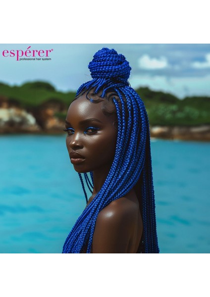 Sentetik Örgülük Saç 100 gr / Koyu Mavi