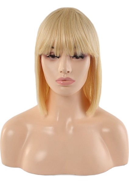 Platin Gerçek Perçemli Peruk