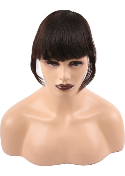 Fiber Sentetik Perçem Koyu Kahve