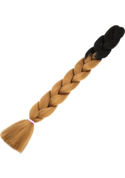 Afrika Örgülük Sentetik Ombreli Saç 100 gr Siyah Karamel