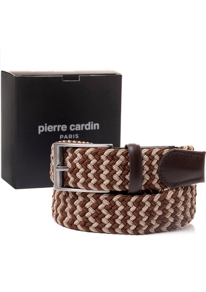 Kahve-Vizon Örgü Erkek Kemer PC-1745K3V