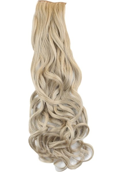 Fiber Sentetik Dalgalı 8 Parça Çıt Çıt / Balköpüğü Platin Röfleli