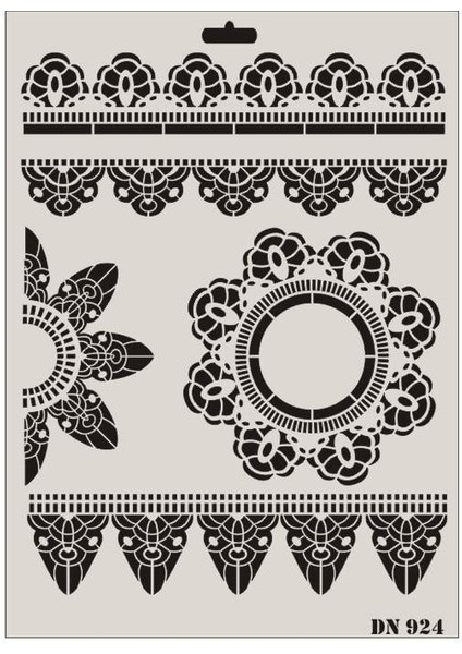 Rich Dantel Seri DN-924 Stencil 35X25 cm
