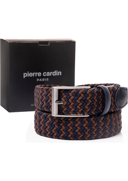 Kahve-Lacivert Örgü Erkek Kemer PC-174K7L