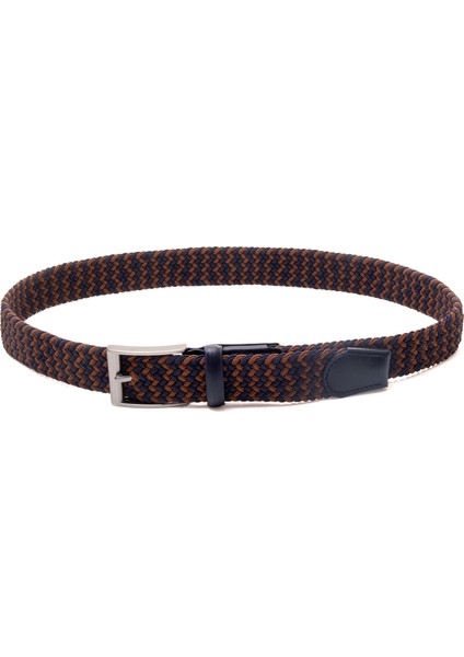 Kahve-Lacivert Örgü Erkek Kemer PC-174K7L fırsatları