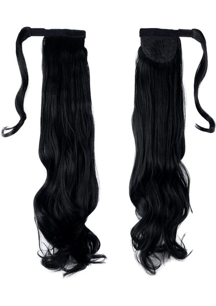 Bağlamalı Dalgalı At Kuyruğu / Siyah