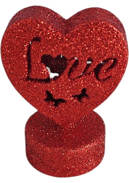 Özel Günler Için Işıklı Love Kalp