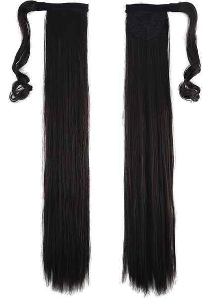 Bağlamalı Düz At Kuyruğu / Kahverengi