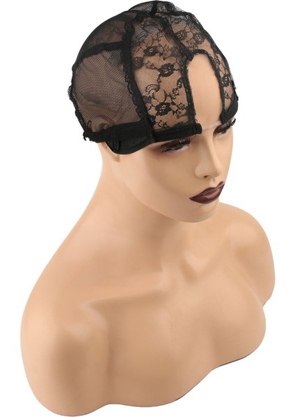 Küçük U Lace Tül Peruk Dikim Filesi - Siyah