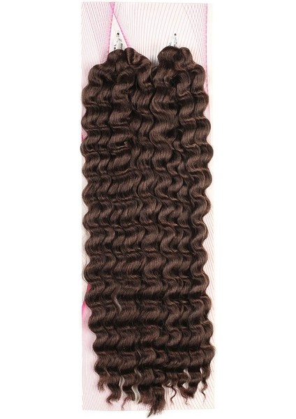 Nice Bulk Afro Su Dalgası Saç Koyu Kahve