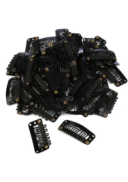 Çıt Çıt Klipsi Küçük - 10 Adet - Siyah