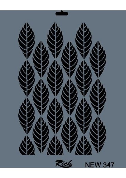 Rich New Seri N-347 Stencil 35X25 cm