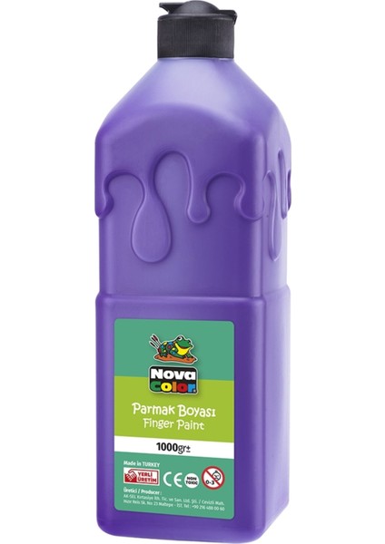 Mor Parmak Boyası Nova Color 1000 ml - Kolay Silinebilir