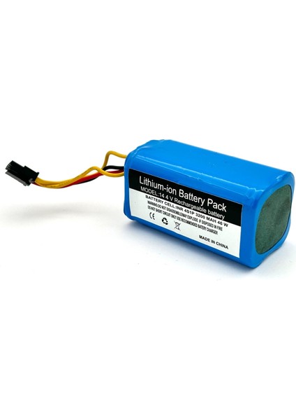 Laserbot 650 Robot Süpürge 3200 Mah Yanmaz Batarya – 14.4V Li-ion Güç Kaynağı | Sürekli ve Güçlü Temizlik Deneyimi!