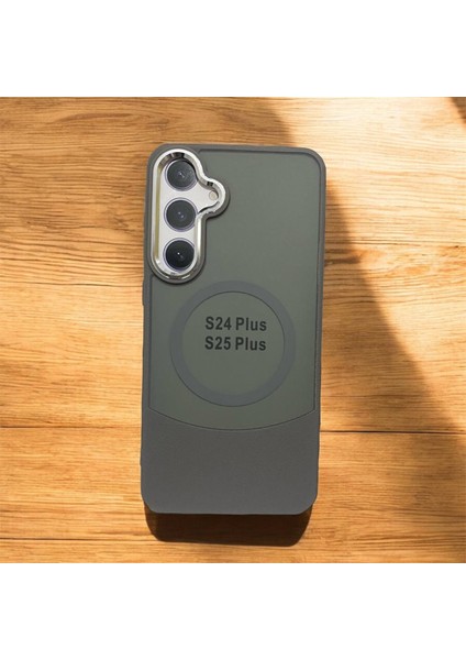 Samsung Galaxy S24 PLUS/S25 Plus Deri Görünümlü Kapak Magsafe Kablosuz Şarj Telefon Kılıfı . modelleri