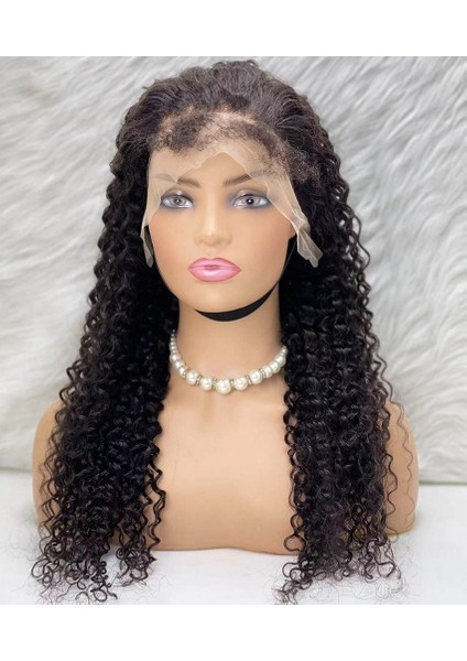 Gerçek Front Lace Tül Peruk / Su Dalgası / Doğal 60/65CM