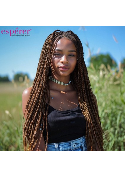 Sentetik Örgülük Saç 100 gr / Orta Kumral