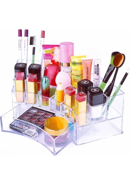 Şık Oval Çekmeceli Makyaj ve Takı Düzenleyici Organizer