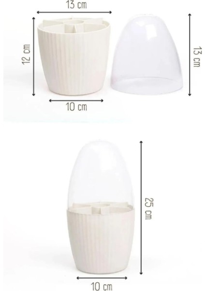 7 Bölmeli Çok Amaçlı Makyaj ve Fırça Organizeri, Beyaz fiyatları