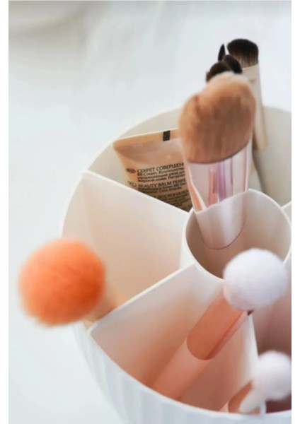 7 Bölmeli Çok Amaçlı Makyaj ve Fırça Organizeri, Beyaz fırsatları